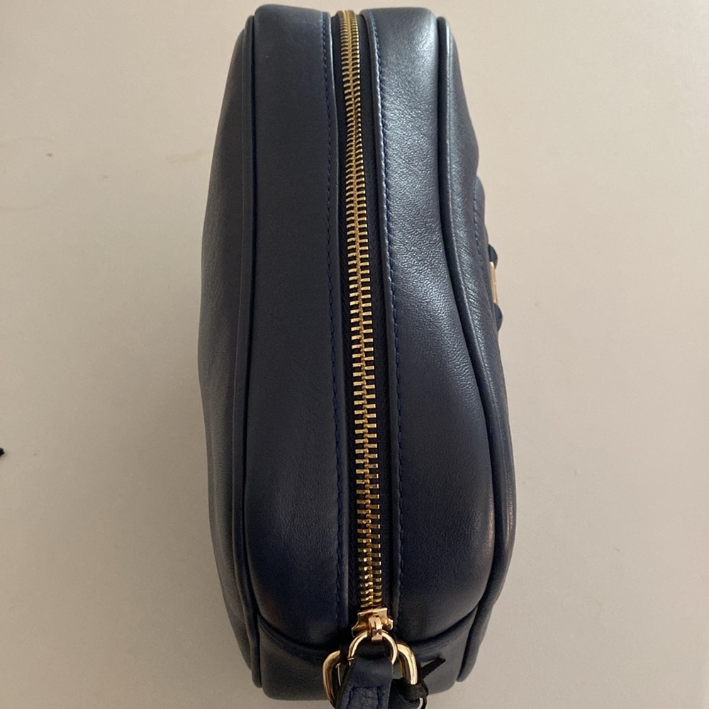 Valentino by Mario Valentino MIA Signature Genuine leather deep blue crossbody - Picture 11 of 14